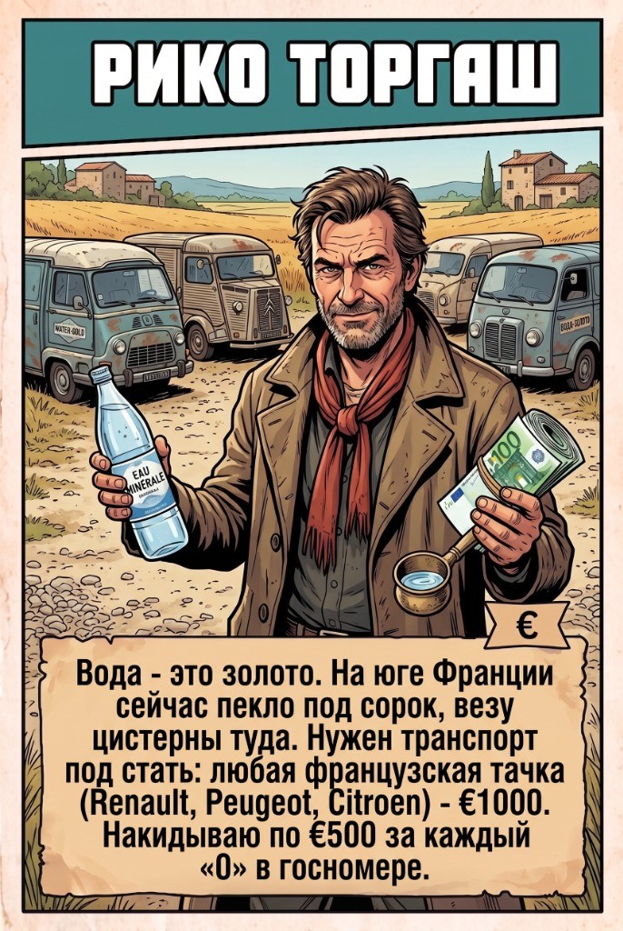 Заказ от Рико «Торгаш»: белый коммерческий фургон
